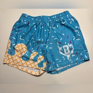 Kids Baseball Lifestyle 101 Blue Patterned Shorts